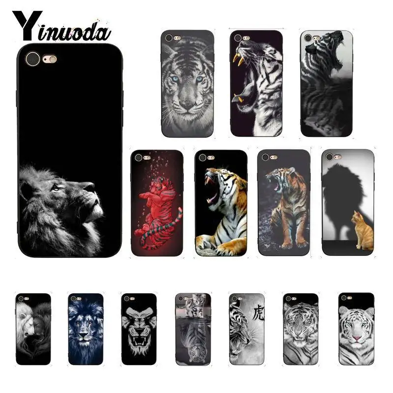 Yinuoda классный чехол для телефона С Рисунком Тигра Совы кота из мультфильма iPhone 6S