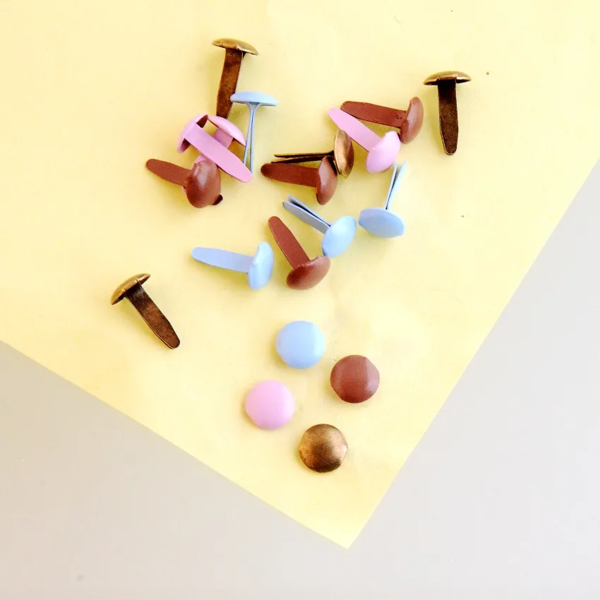 Бесплатная доставка 50 шт. смешанные 4 Цвета пастельные круглые фотообои 14x8 мм