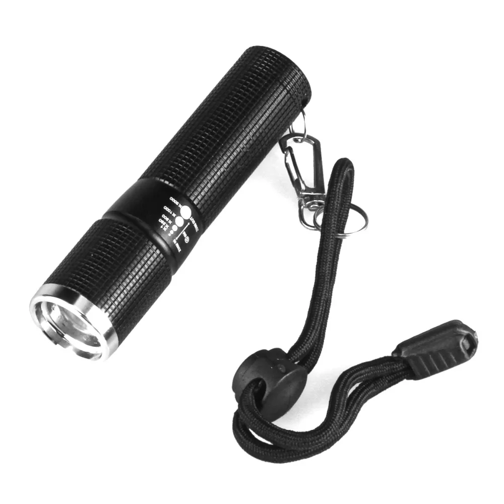 

Ultrafire Mini LED Flashlight Zoom Spotlight XP-EQ5 1 Mode 800LM Torch Lantern Hunting Light Flash 14500 Battery LUZ Flashlight