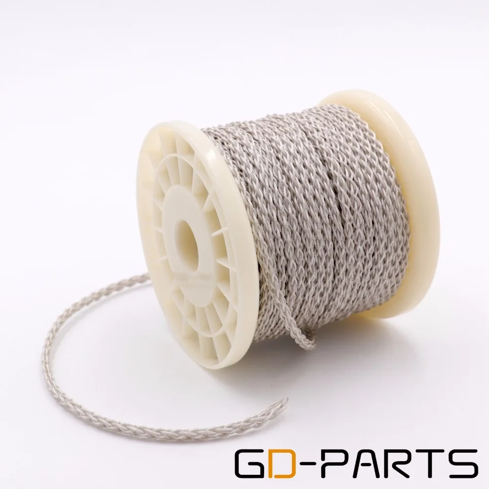 GD PARTS 1 2 м гибкий 6N OCC Платиновый кабель для наушников DIY Hifi аудио наушники