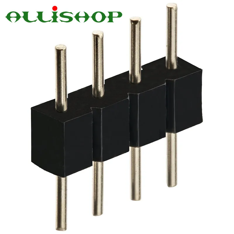 10 шт. 4 Pin типа папа RGB разъем адаптера pin иглы мужской тип двойной 4pin для SMD 5050 3528