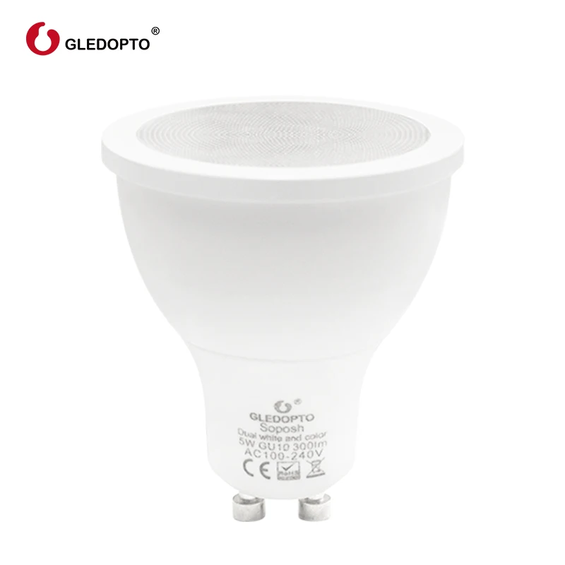 Светодиодная лампа ZIGBEE gu10 RGB + CCT 5 Вт умная светодиодная двойсветильник белый свет