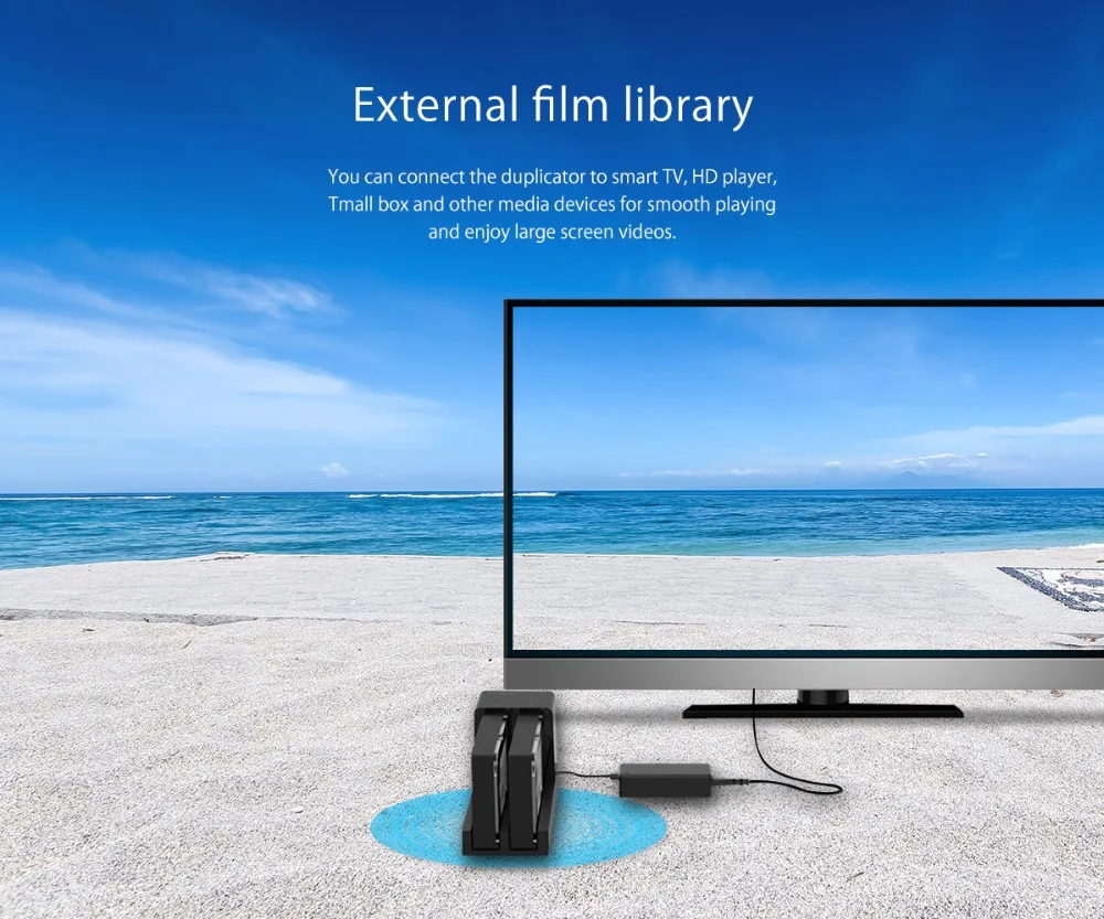 

ORICO 6528US3 USB3.0 HDD Docking Station 3.5 / 2.5 inch Hdd SSD Enclosure Bay 12V 4A Power Supply Support Clone UASP 10TB