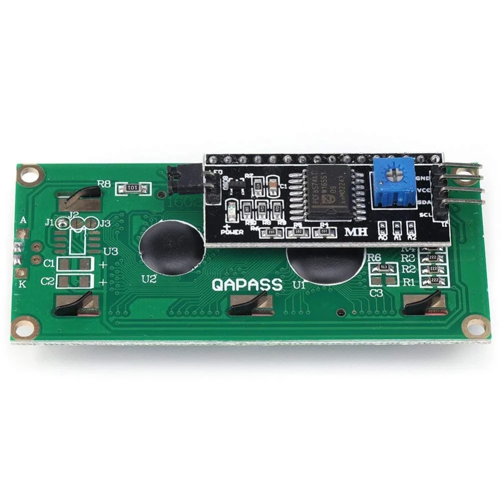 16x2 1602 LCD Display Screen Blue + IIC I2C Module Interface Adapter for Raspberry pi | Электроника