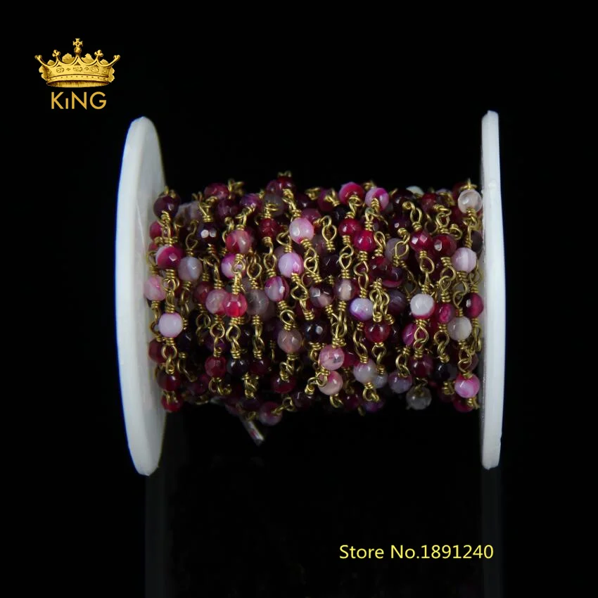 AG ели граненый круглый Бусины 4 мм Цепи Jewelry бронза латунь цепь, AG ели Четки из бисера Цепи LT31