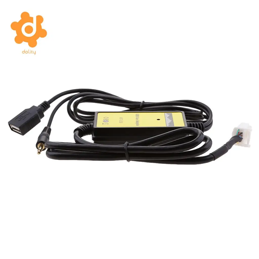 Автомобильный USB Aux in MP3 плеер dolity радио 6 + 6Pin адаптер для Toyota RAV4 Lexus ES300|car usb mp3 adapter|usb