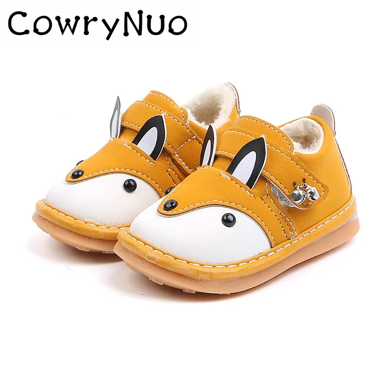 Стелька 11 13 см зимняя мягкая обувь для малышей с рисунком из мультфильма