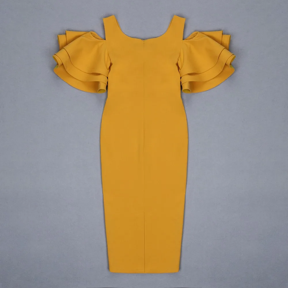 Высококачественный оранжевый короткий рукав лепесток v образным вырезом длиной