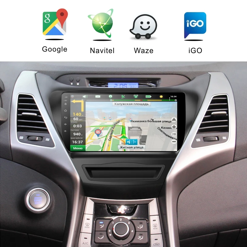 PX6 4 + 64G Android 9 0 автомобильный Радио мультимедийный плеер навигация gps для Hyundai Elantra