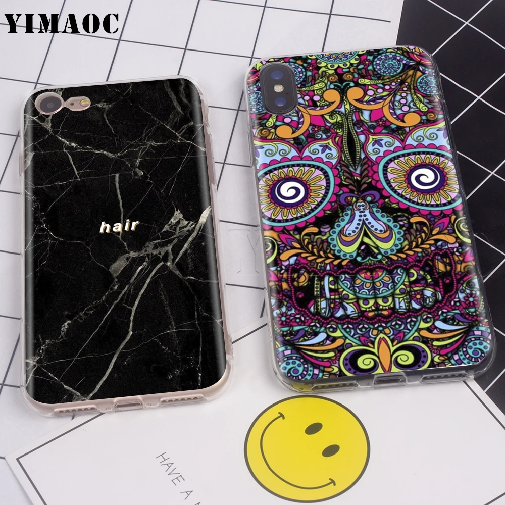 Чехол YIMAOC с изображением сахарного черепа для Xiaomi Redmi Mi Note MAX 3 6a 7 8 9se mix 2s a1 a2 Lite mi6 mi8