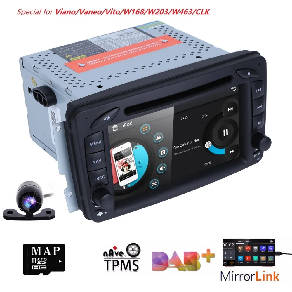 2 Din 7 дюйм радио Автомобильный GPS DVD плеер для Mercedes Benz A-W168 C-Class W203 clk-класса W209 C209 G-Class W4 CANBUS RDS DTV CAM SD