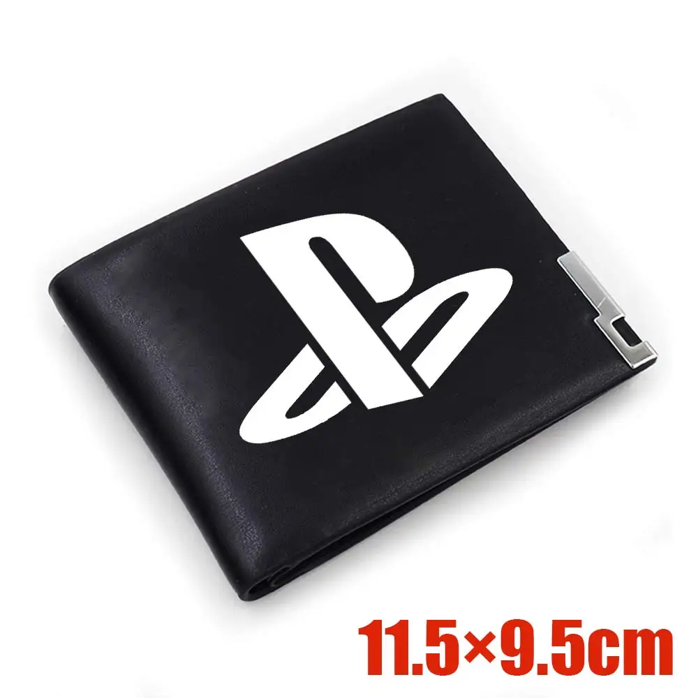 Suncomics playstation 4 кожаные мужские из полиуретана кошелек короткие черные Двойные