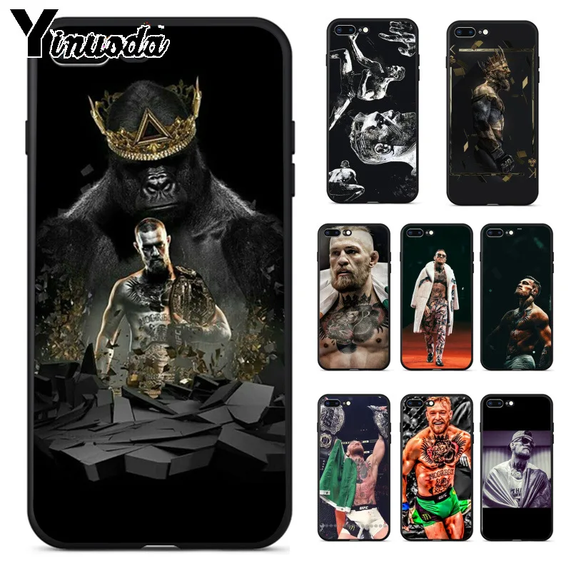 Yinuoda Conor McGregor UFC высококачественные аксессуары для телефонов Чехол для Apple iPhone 8 7 6 6S Plus X XS MAX 5 5S SE XR мобильных телефонов