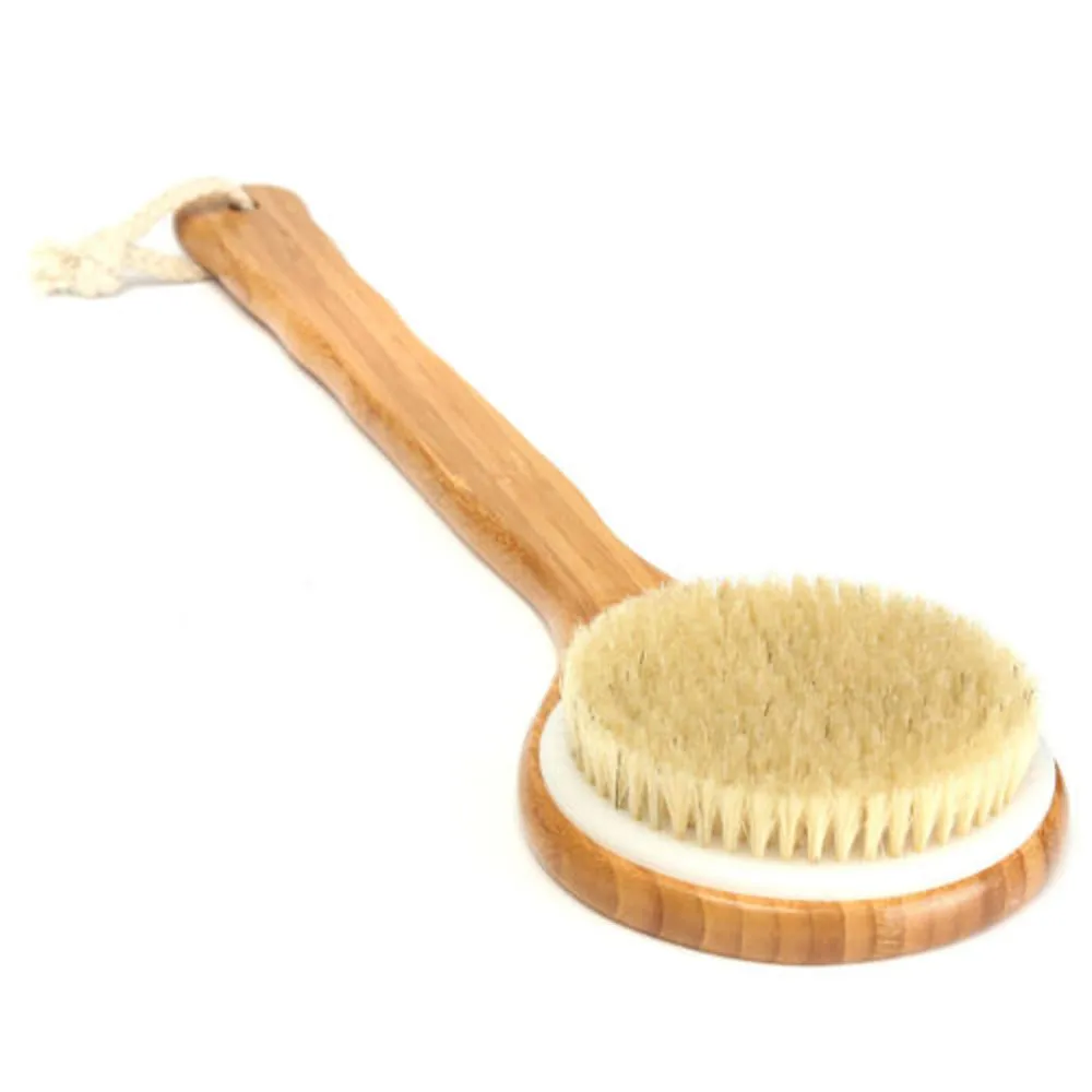 

Long Handle Wooden Bath Shower Body Back Brush Spa Scrubber Exfoliating