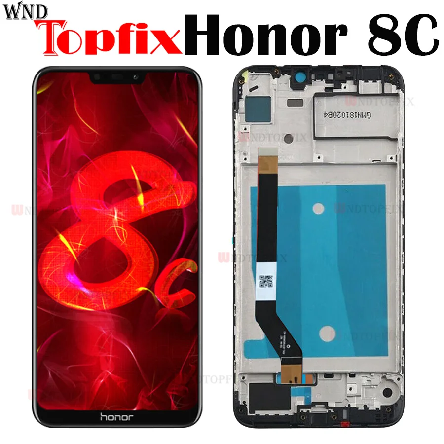ЖК-экран 6 26 дюйма для Huawei Honor 8C дигитайзер сенсорного экрана в сборе Paly BKK-AL10