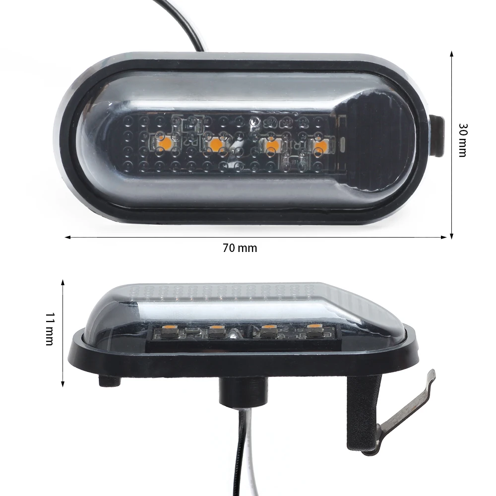 KEYECU 10 шт. для 2000 2009 Honda Accord Civic S2000 4Led Плоские Боковые габаритные огни замена лампы