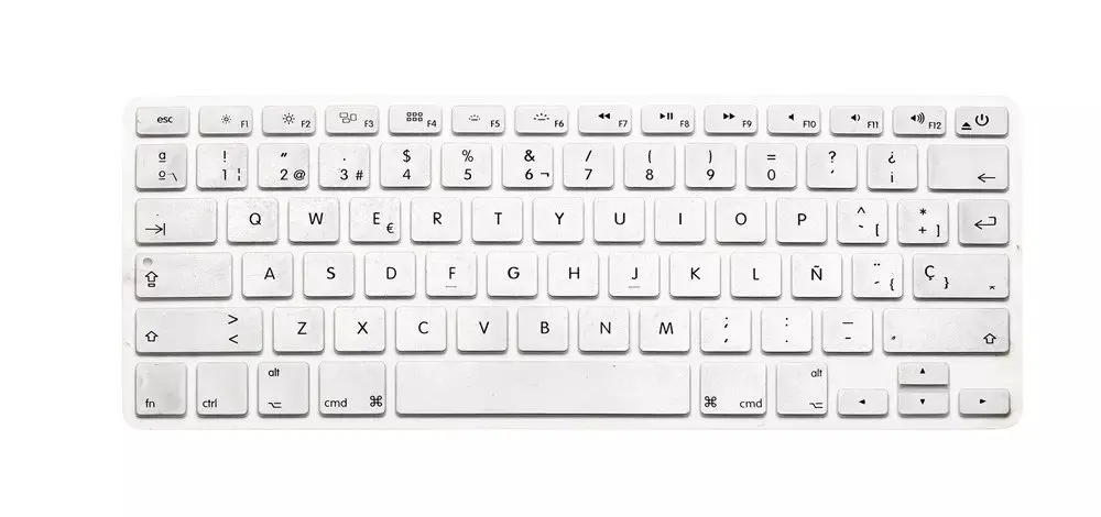 Мягкий силиконовый испанский нам клавиша Enter чехол для ноутбука Macbook Air Pro retina 13 15 17 протектор для Mac book клавиатура Испания свяжитесь с нами