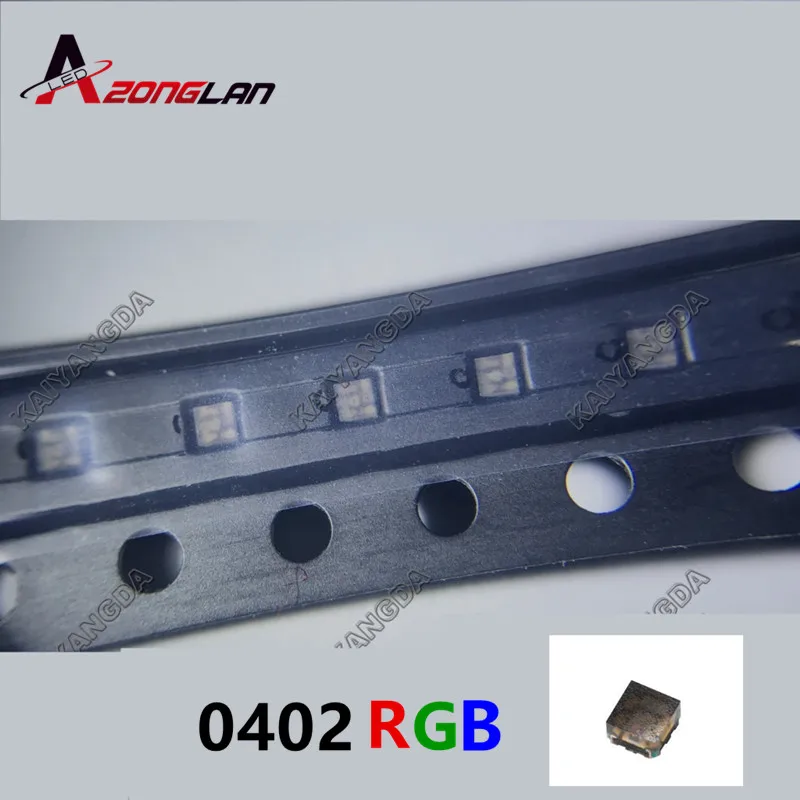 1000 шт./лот SMD 0402 RGB полный цвет 0404 красный/зеленый/синий общий анод Led Бесплатная