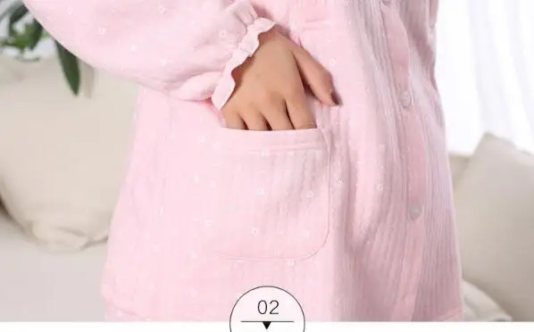 Высококачественная теплая осенне зимняя Пижама Fdfklak для беременных женщин