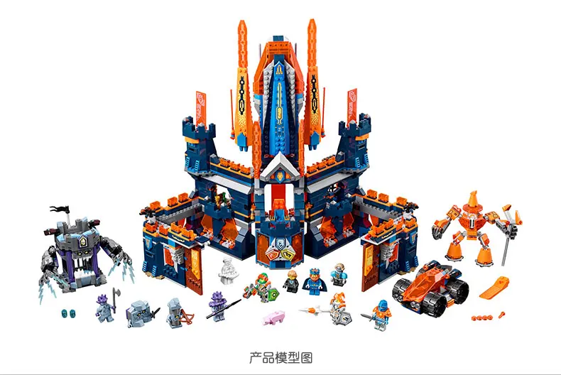 Compatible with 70357 nexoe Knights Knighton Castle 1295pcs Figure building blocks bricks toys for children | Игрушки и хобби