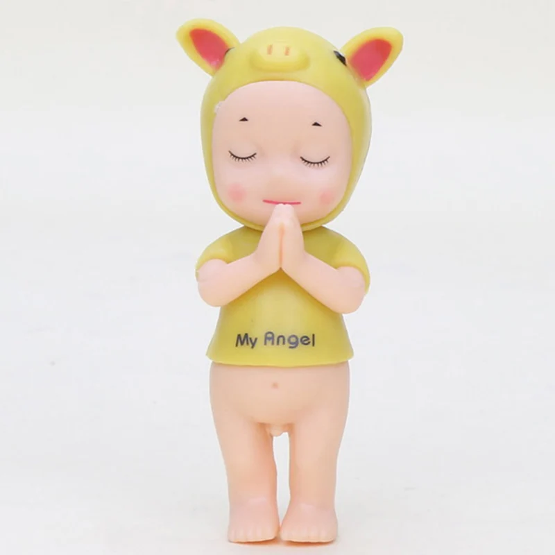 6 см Sonny Angel фигурка игрушки Косплей свинка животное Sonny Angel ребенок ПВХ фигурка Коллекция Модель игрушки куклы - Цвет: yellow