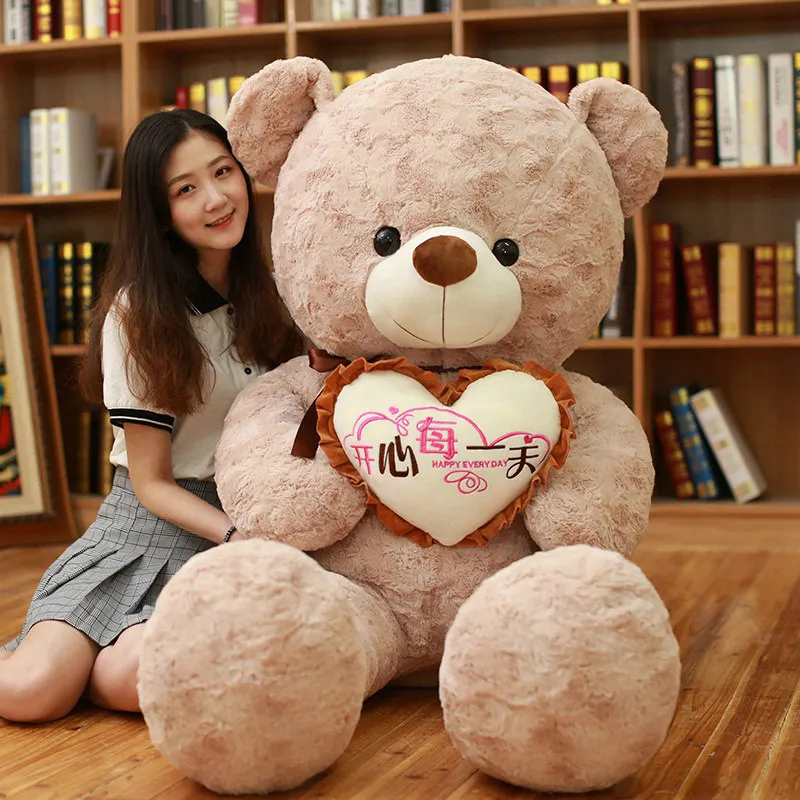 1 шт., большой плюшевый мишка I Love You, мягкая игрушка с сердечком, подарок на день Святого Валентина, День рождения, Рождество для девочек - Цвет: 21