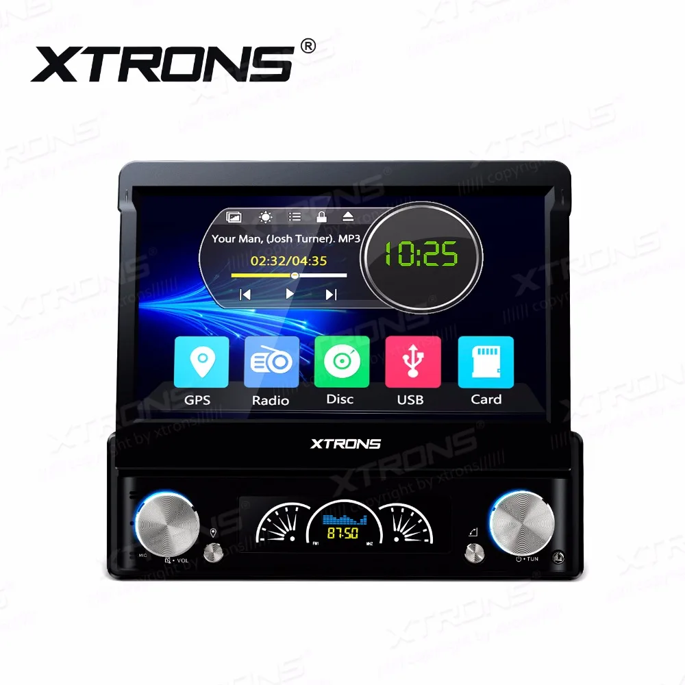 Универсальный сенсорный автомобильный dvd плеер с экраном XTRONS 1 Din 7 дюймов HD GPS