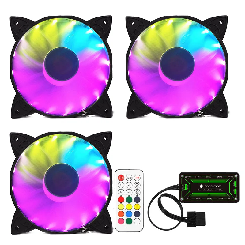 style 6 Чехол для компьютера PC охлаждающий вентилятор светильник RGB Регулируемая Противоударная лампа с пультом дистанционного управления новое поступление - Цвет лезвия: style 6