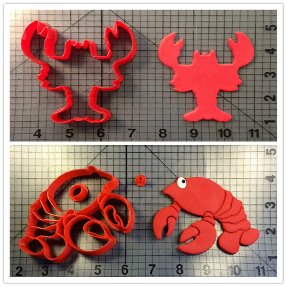 Омар дизайн форма для вырезания печенья набор на заказ 3D печатные инструменты