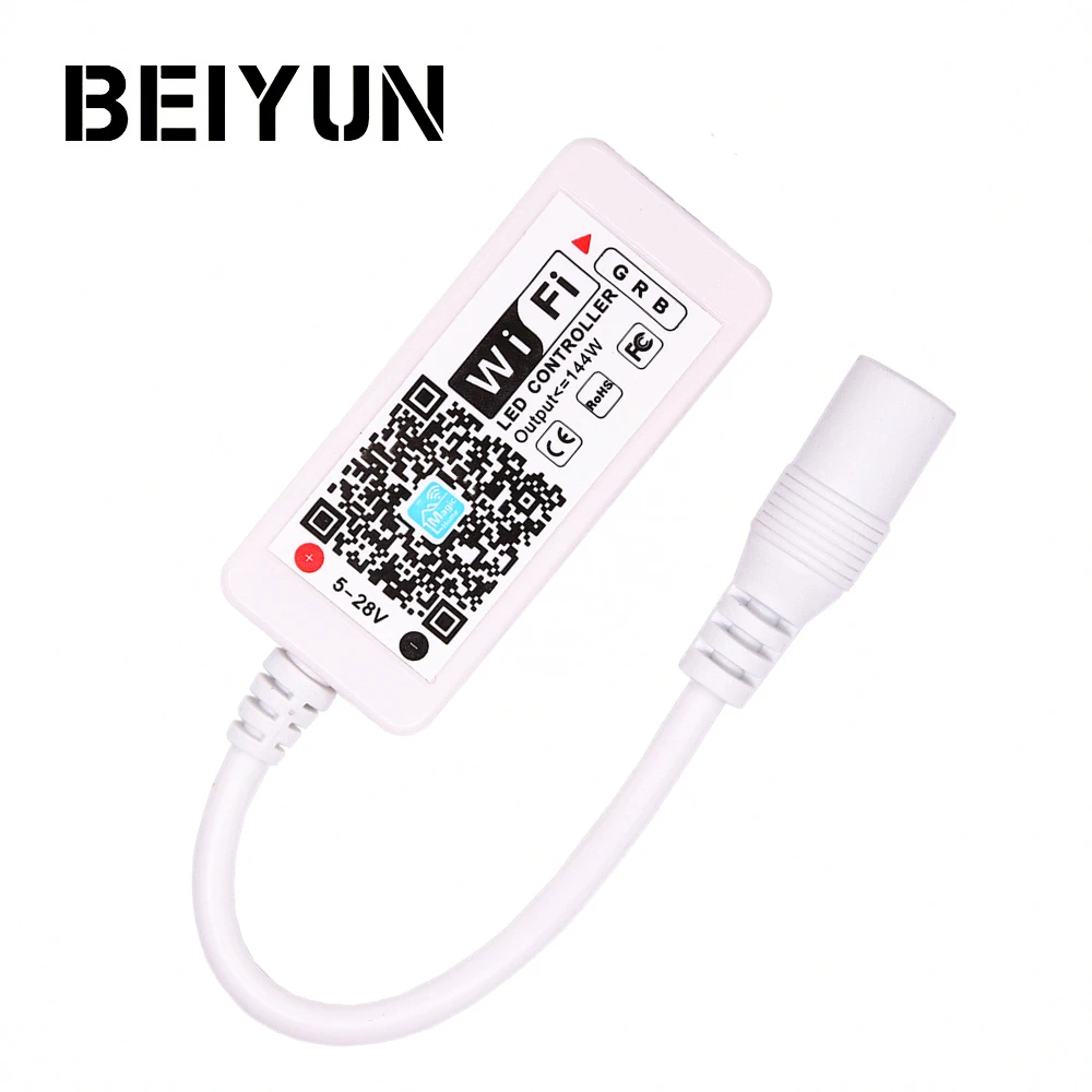DC 12V Мини WIFI LED RGB контроллер с Female помощью смартфона управления для SMD 5050 2835 полосы