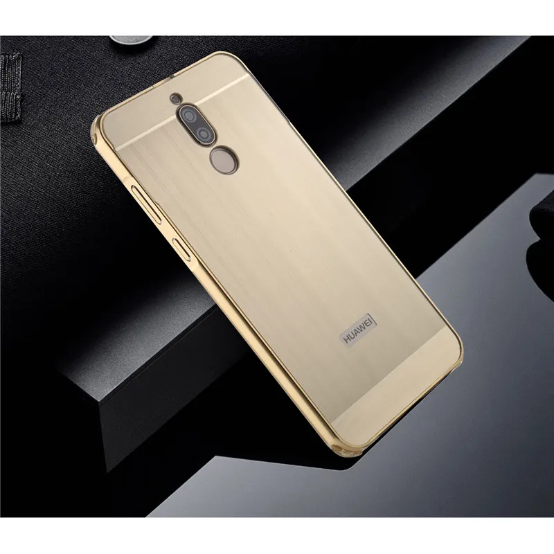 Huawei Mate 10 Lite RNE-L21 Case Plating Metal Frame with Brush Back Cover Hard for Mate10 RNE-L01 RNE L21 |