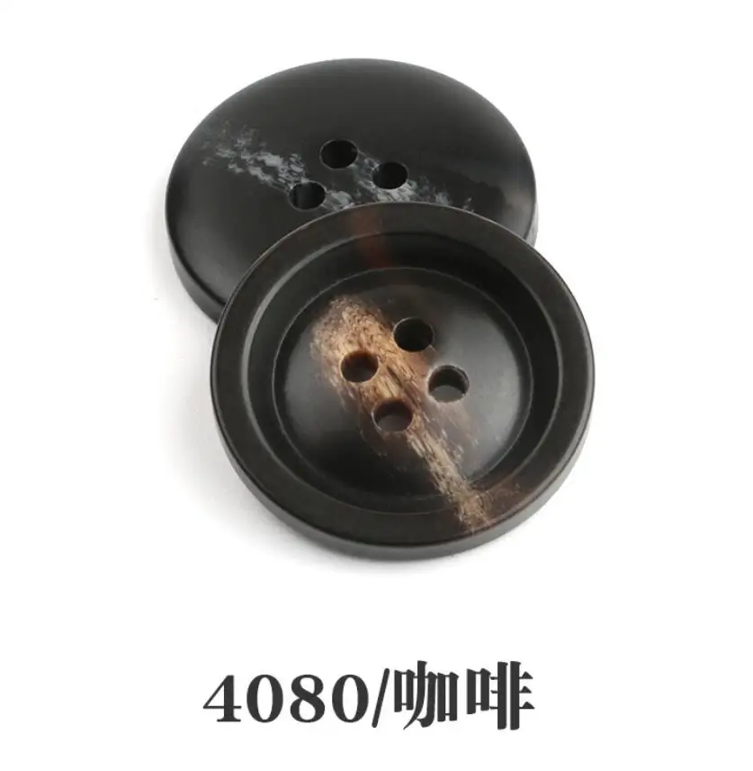 4080coffee DIY Швейные аксессуары 1 лот = 10 шт. круглый узор из смолы Кнопка шерстяное пальто кнопка для ветровки платье костюм брюки Кнопка - Цвет: 4080coffee