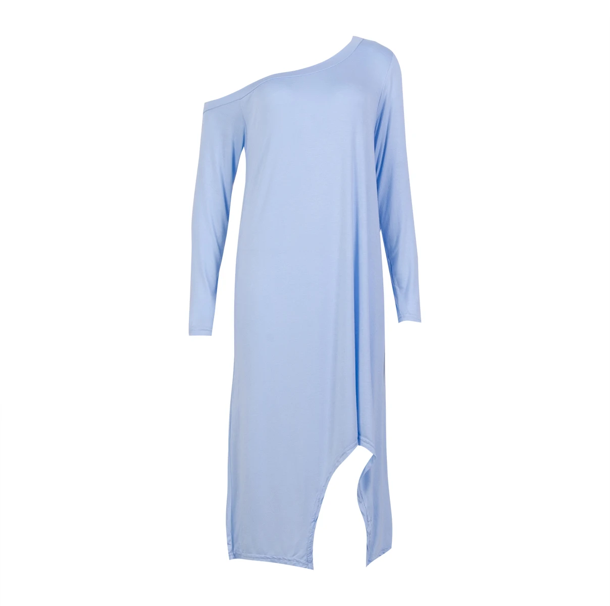 Женская блузка Zanzea синяя с открытыми плечами большого размера|casual dress|dress fashiondress