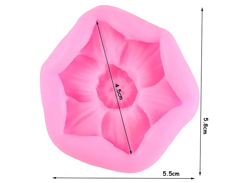 Plumeria Flower Silicone Cake Mold Cupcake Fondant Mold Cake Decorating Tools Chocolate Gumpaste Mould Resin Clay Candy Molds