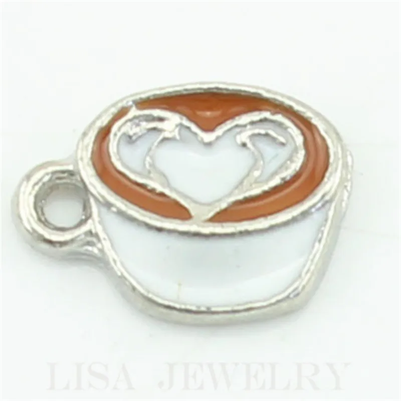 Новое поступление подвеска эспрессо Плавающие Подвески любовь сердце для мамы и