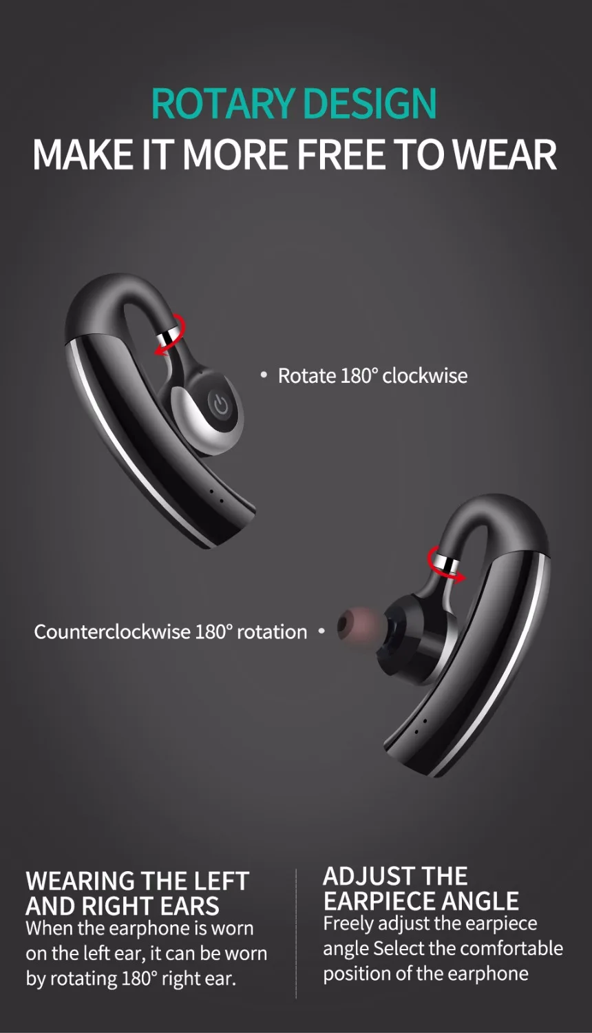 SANLEPUS Мини Bluetooth наушники Беспроводные спортивные наушники стерео гарнитура с микрофоном для телефонов и музыки