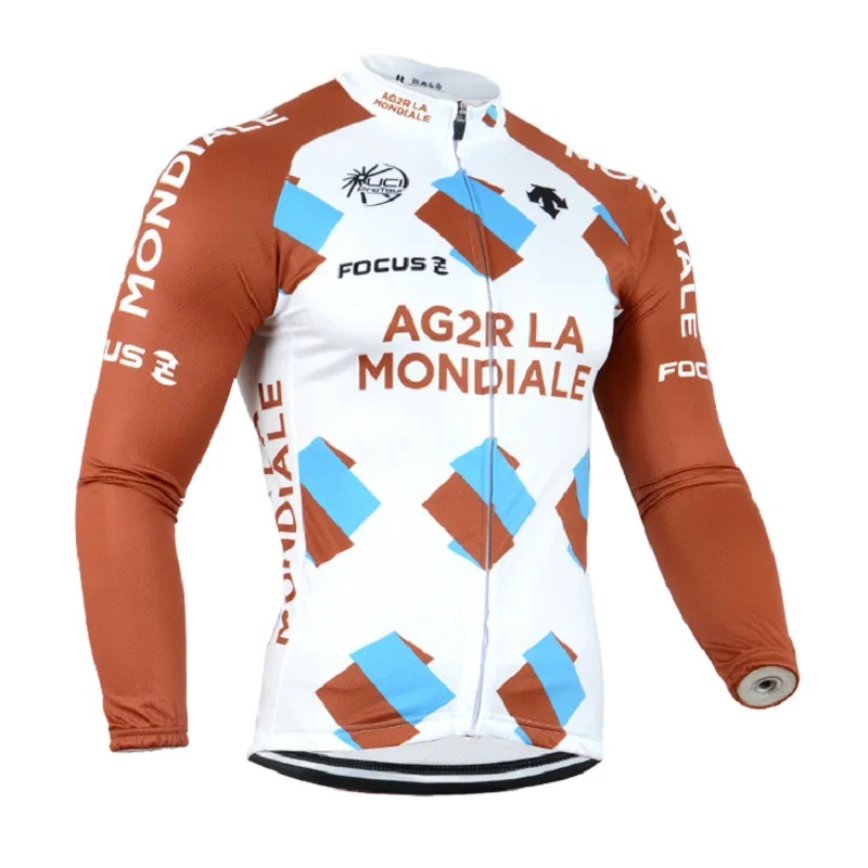 Winter Thermal fleece 2014 AG2R cycling jersey Mountain bike ropa ciclismo bicycle clothing MTB bicicleta jerseys gel pad new | Спорт и