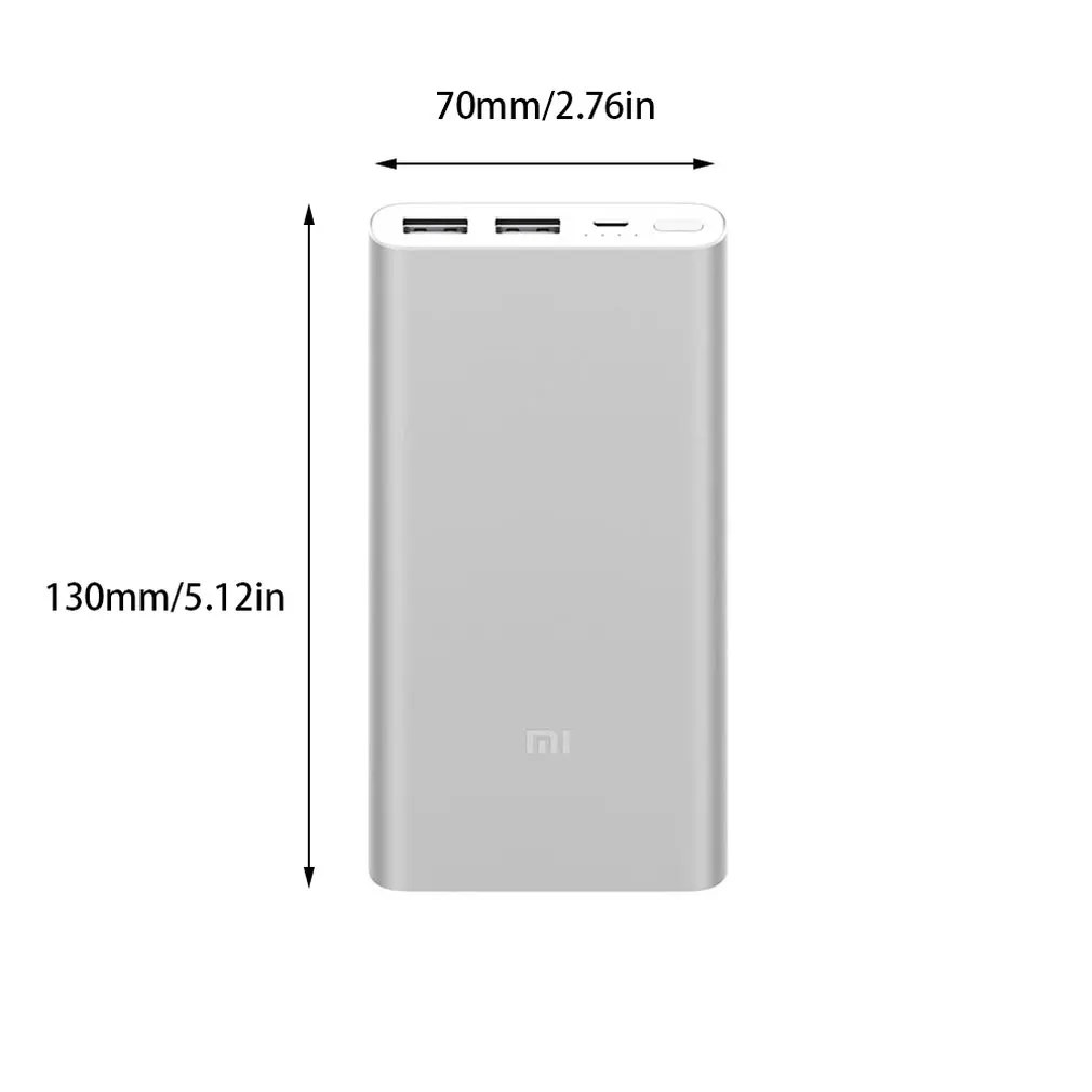 Xiao mi 10000 мАч mi power Bank 2i внешний аккумулятор банка 18 Вт Quick Charge power Bank 10000 PLM09ZM с двойным usb-выходом для телефона