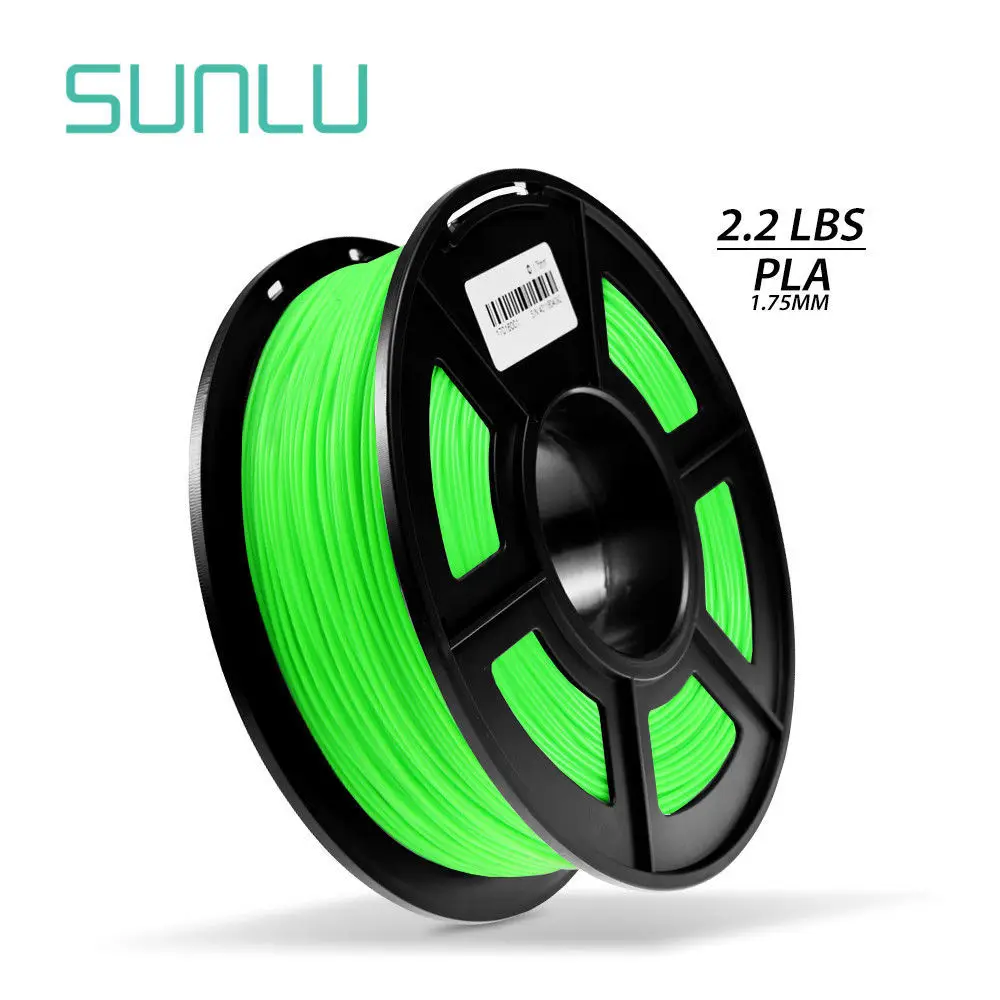 PLA-GREEN Полный Цвет PLA/PLA+ 3D-принтеры нити 1,75 мм 1 кг/2.2lb с катушкой для DIY креативные игрушки для детей рисунок пером гаджет - Цвет: PLA-GREEN