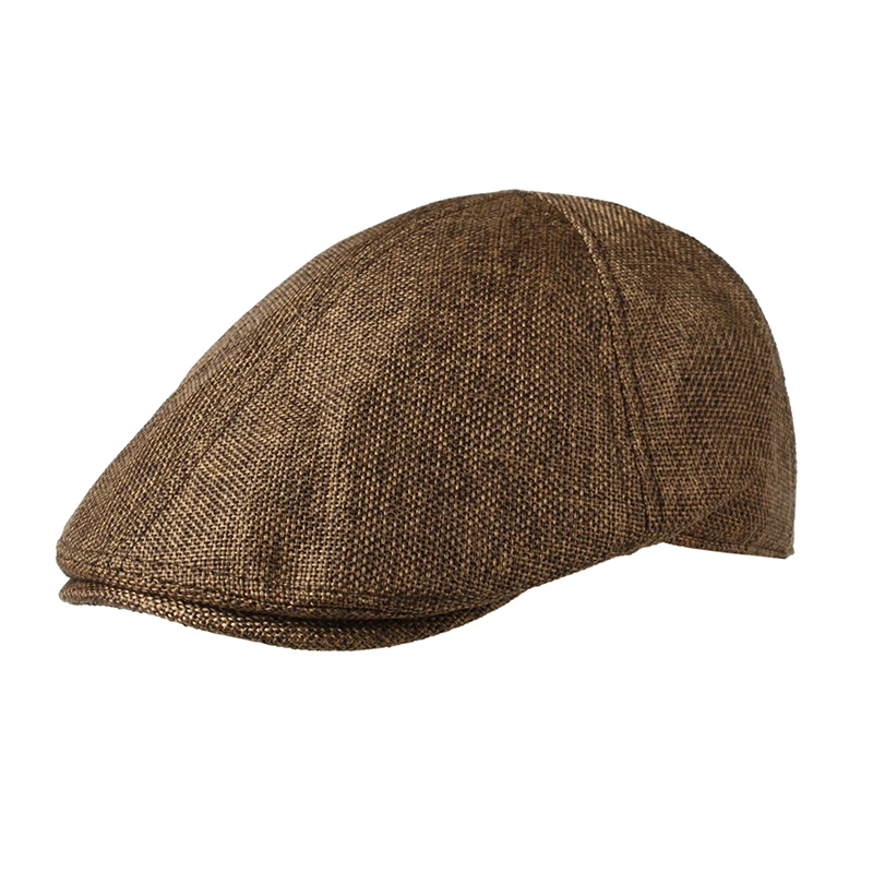 

Summer Beret Caps for Men Women Vintage news boy cap Cabbie Gatsby Linen Outdoor Hats Brand Sun Hat Unisex Duckbill Caps