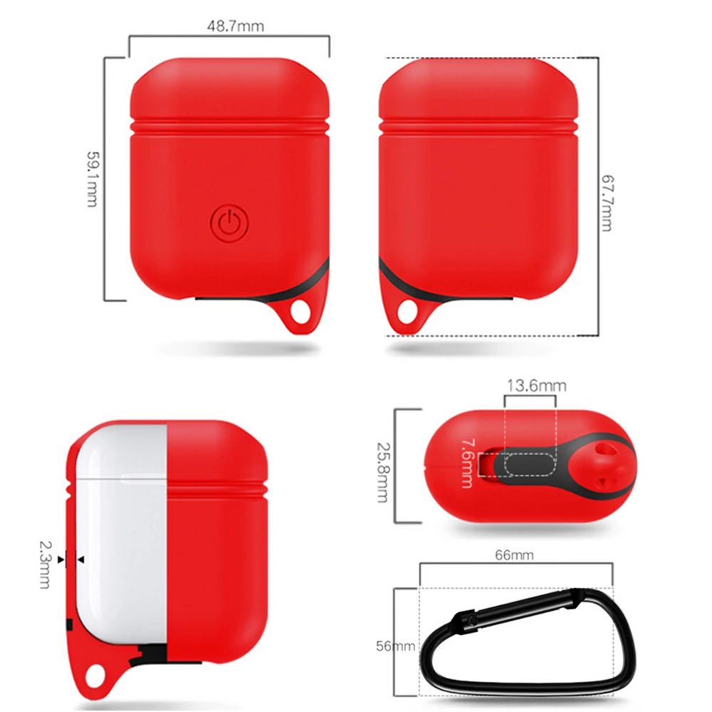 2017 New Arrival Charger Soft Silicone Case For Airpods Ultra Thin Waterproof Protector Cover Apple AirPods Earphone |