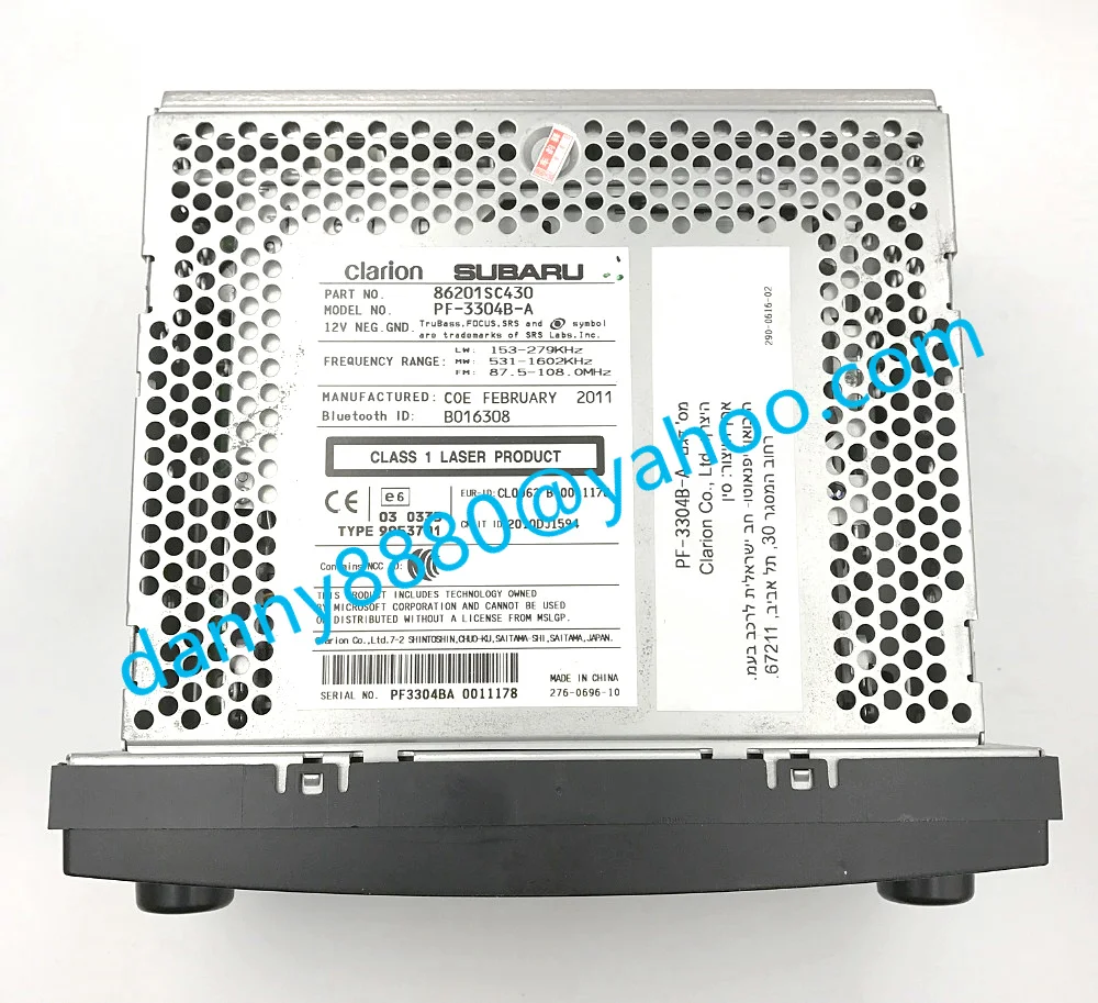 Бесплатная доставка DHL/EMS SUBAARU 86201SC430 проигрыватель компакт дисков PF 3304B A для Subaru