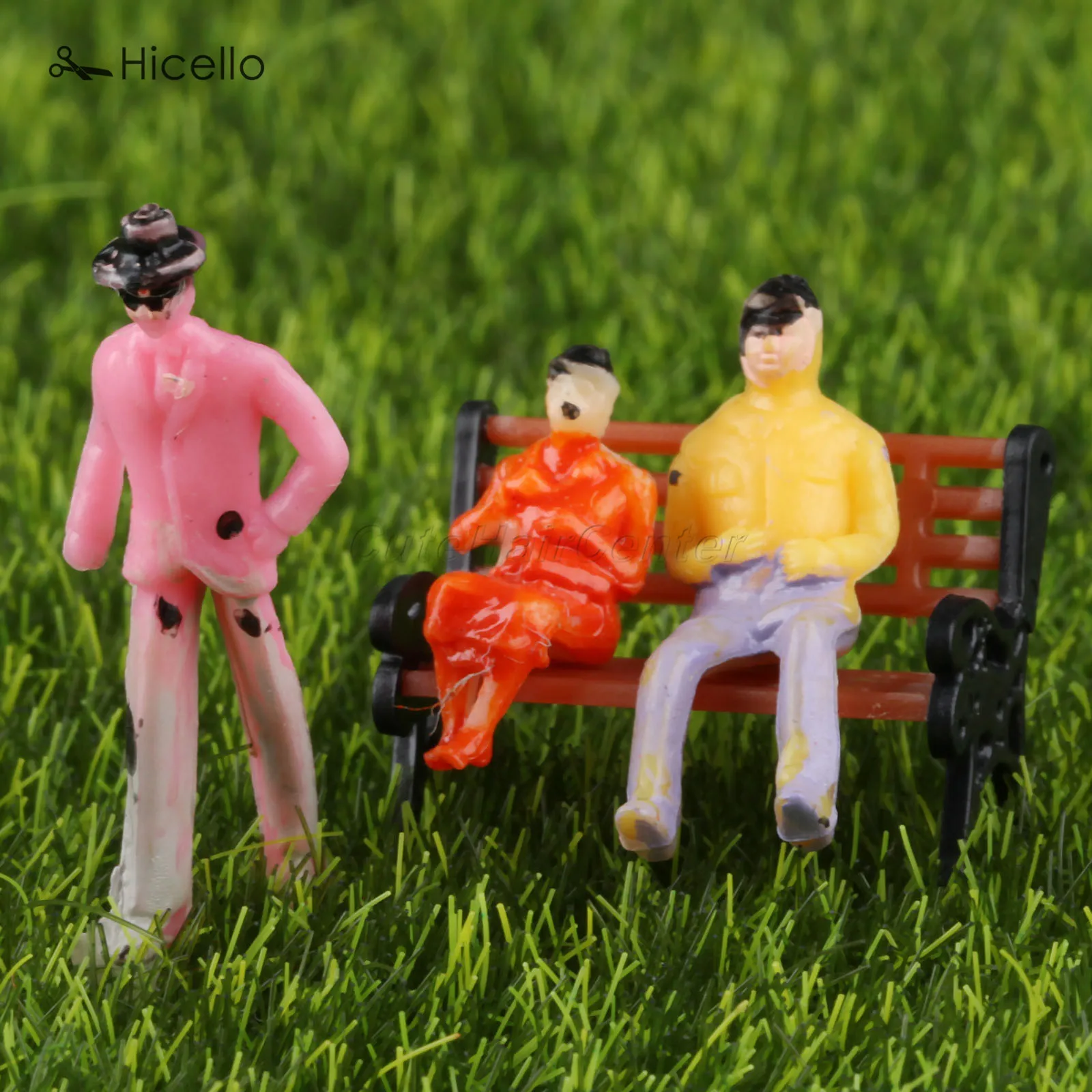 100pcs Plastic Model People 25mm/18mm/9mm Train Scale 1:75 1:100 1:200 Painted Figure Scenes simulation human models