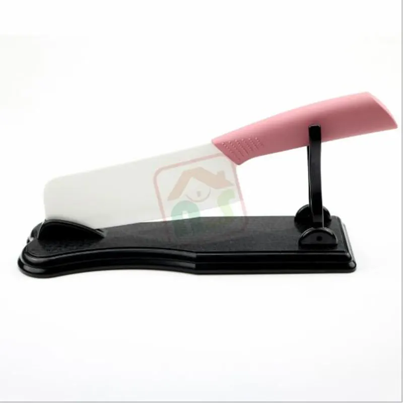 Низкая цена черный нож подставка 1 шт тонкий пластиковый держатель для ножей