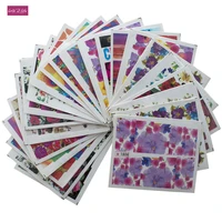 50sheetslot nail water stickers charm flowers designed nail transfer decals wraps