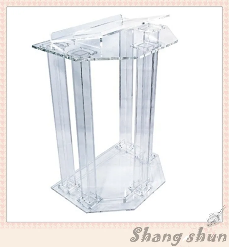 Современный дизайн прозрачная акриловая Трибуна s/красивая церковная