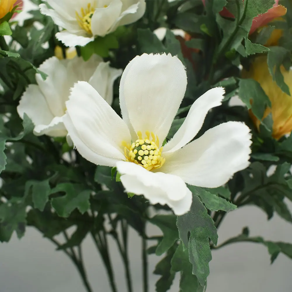 

10PCS High Quality Artificial Flowers Rose for Wedding Fake Silk Flower for Wedding Room Garden Home Hotel Decoration Plant