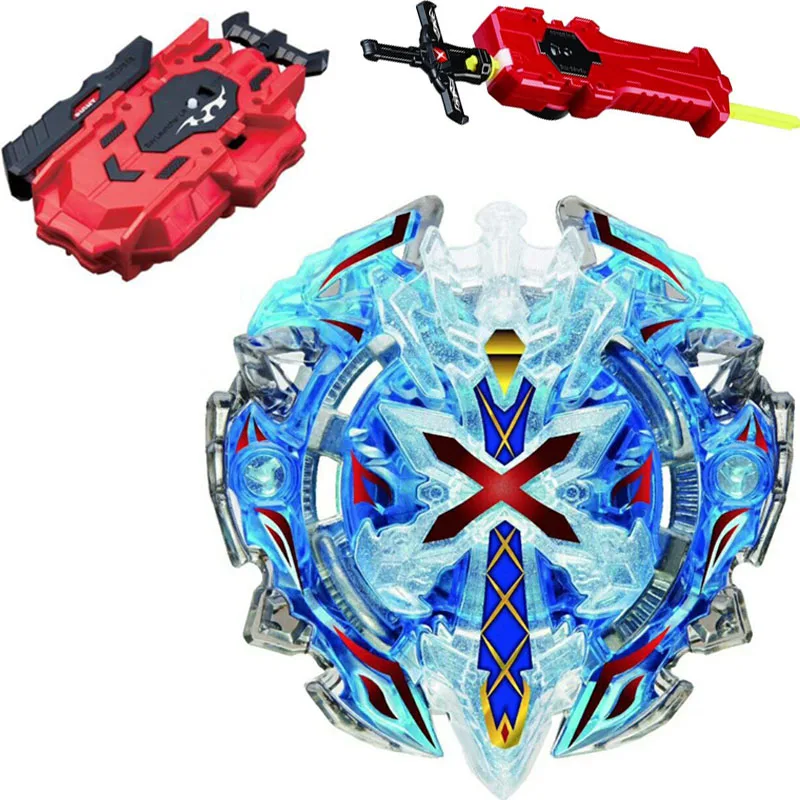 

B-X TOUPIE BURST BEYBLADE Spinning Top Xcalibur / Xcalius / Excalibur DOWN ORBIT BOOSTER + LR RED Launcher and Sword Launcher