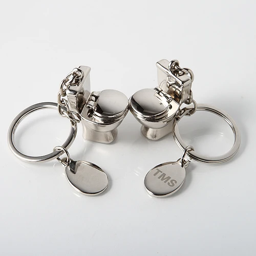 Персонализированные туалетной формы брелки из сплава цинка (набор 4) | Дом и сад