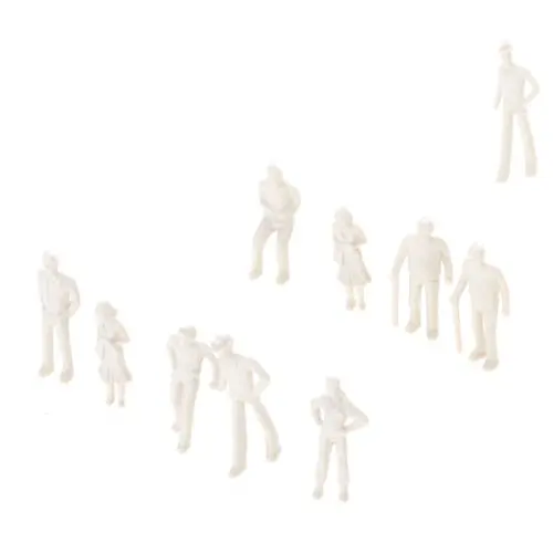 ABWE 100 шт. Неокрашенная модель поезд люди цифры 1:75|people figures|model traintrain model figure |
